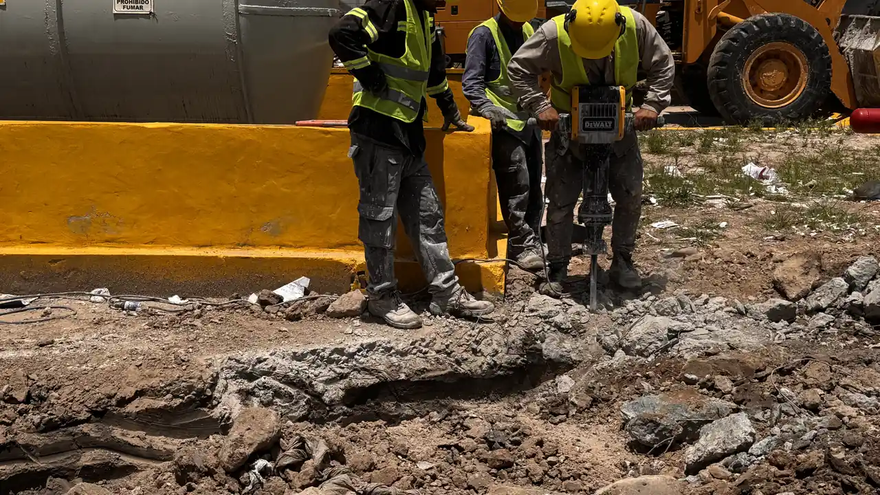 Obra de pavimento de hormigón ejecutada por Servicios Industriales Zukowski